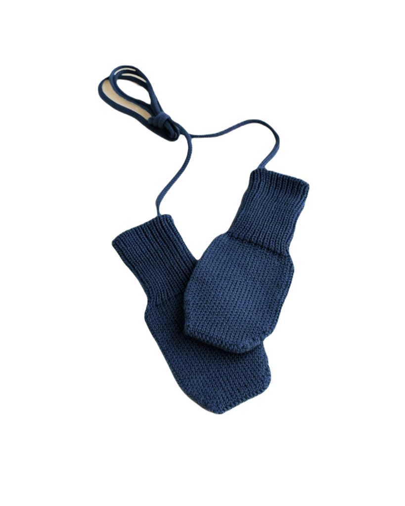 Miękkie rękawiczki z wełny merino BLUE – HVID